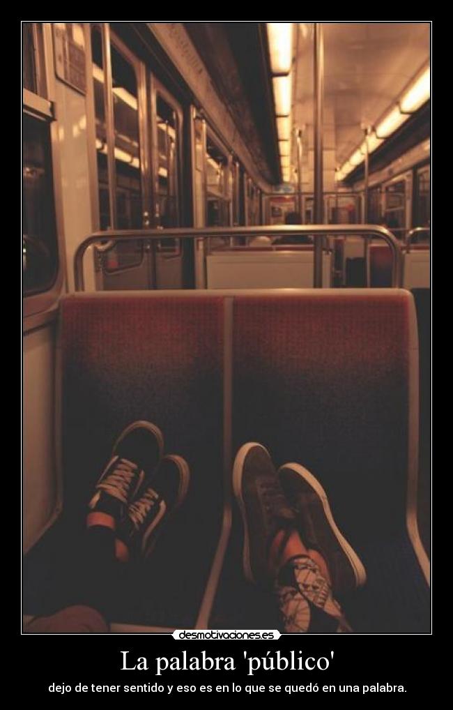 La palabra público -