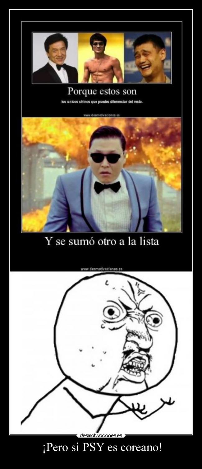 ¡Pero si PSY es coreano! -