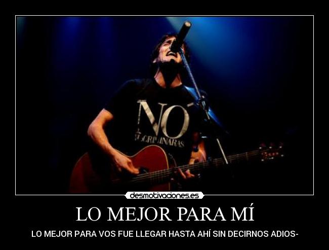 LO MEJOR PARA MÍ - 