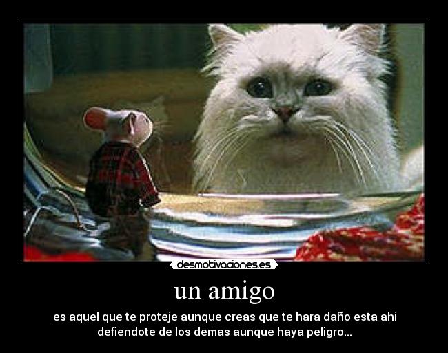 un amigo -