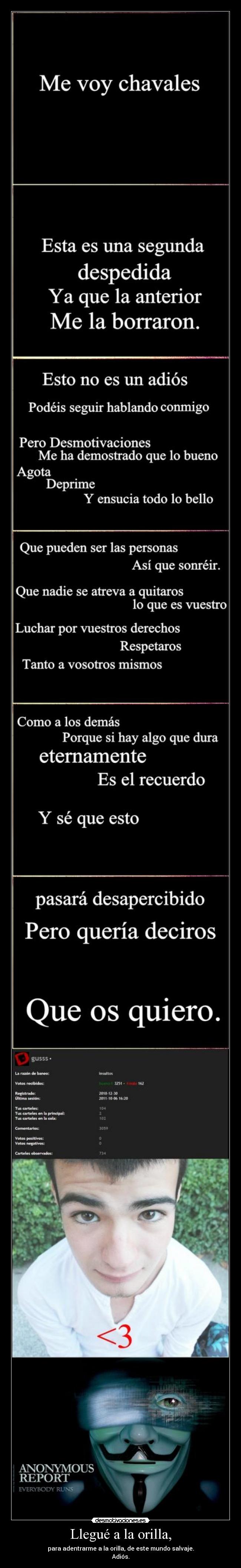 Llegué a la orilla, - 