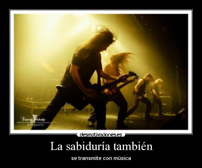 La sabiduría también - se transmite con música
