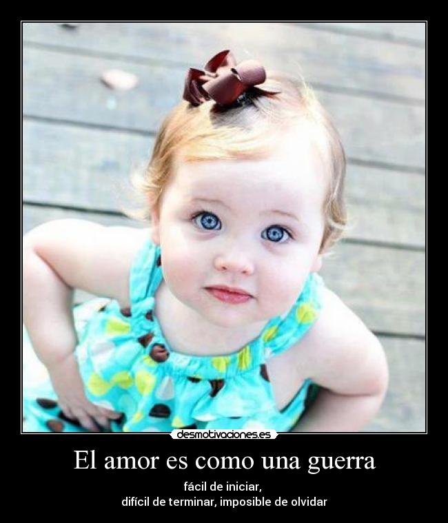 El amor es como una guerra -