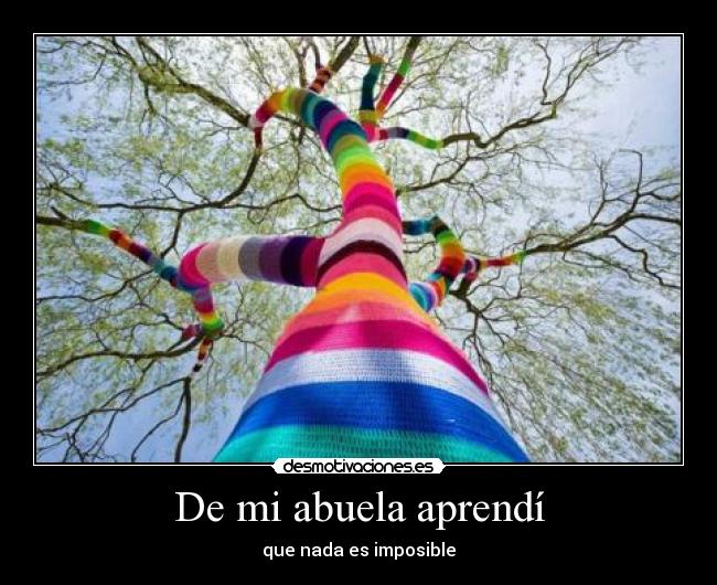 De mi abuela aprendí - 