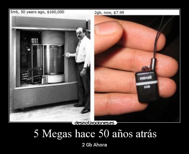 5 Megas hace 50 años atrás -