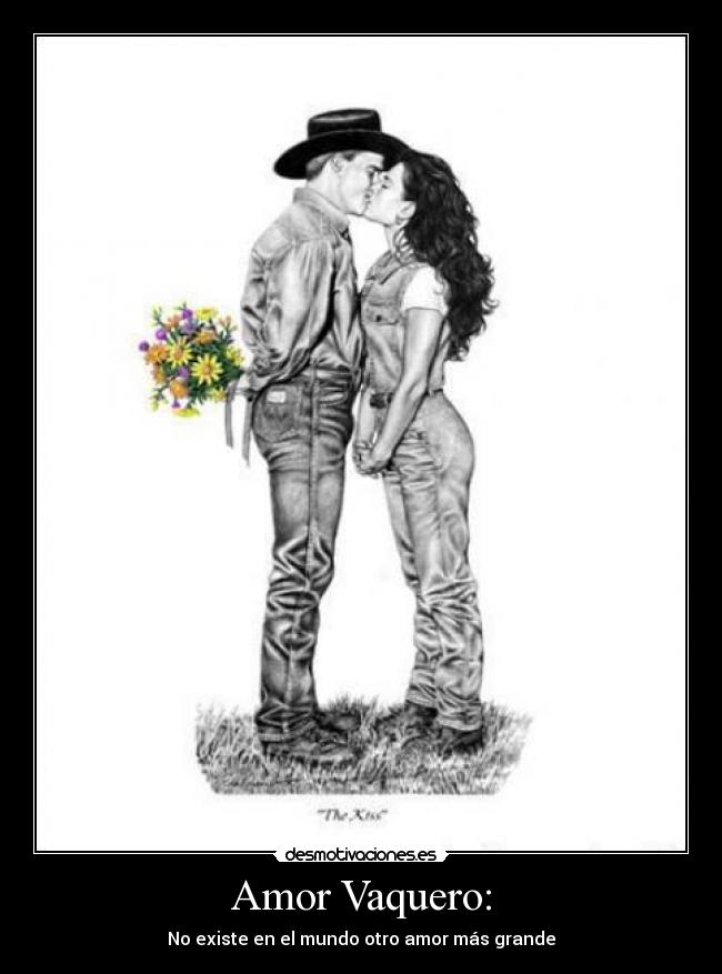 Cowgirl kissing