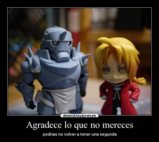 Agradece lo que no mereces -