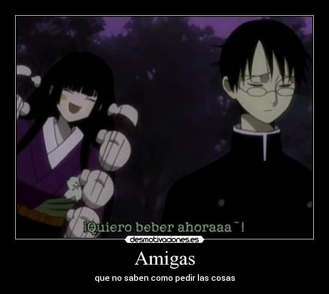 carteles anime otaku xxxholic holic watanuki domeki clamp desmotivaciones