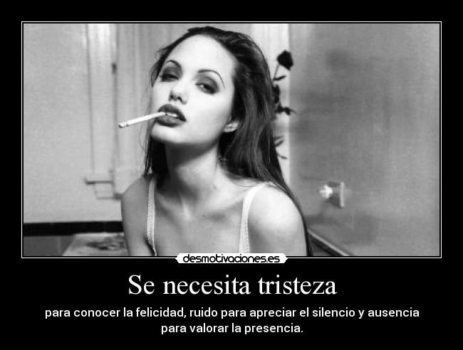 Se necesita tristeza - 