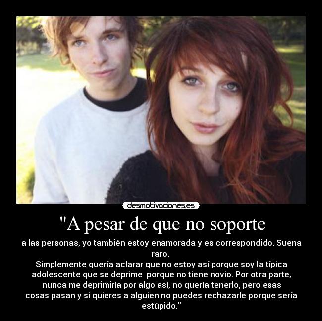 A pesar de que no soporte - 