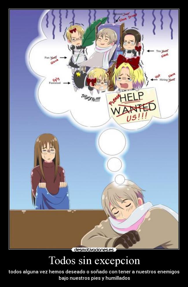 carteles todos sin excepcion ejemplo rusia que esta pick suena con tener sus rivales mando desmotivaciones