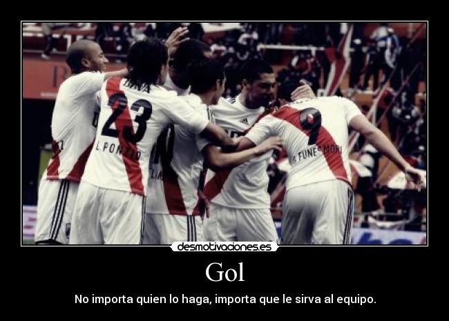 carteles gol equipo river desmotivaciones