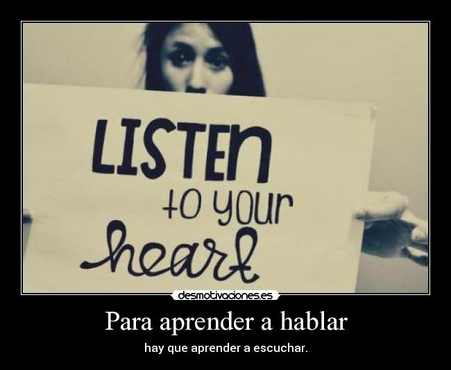 Para aprender a hablar -
