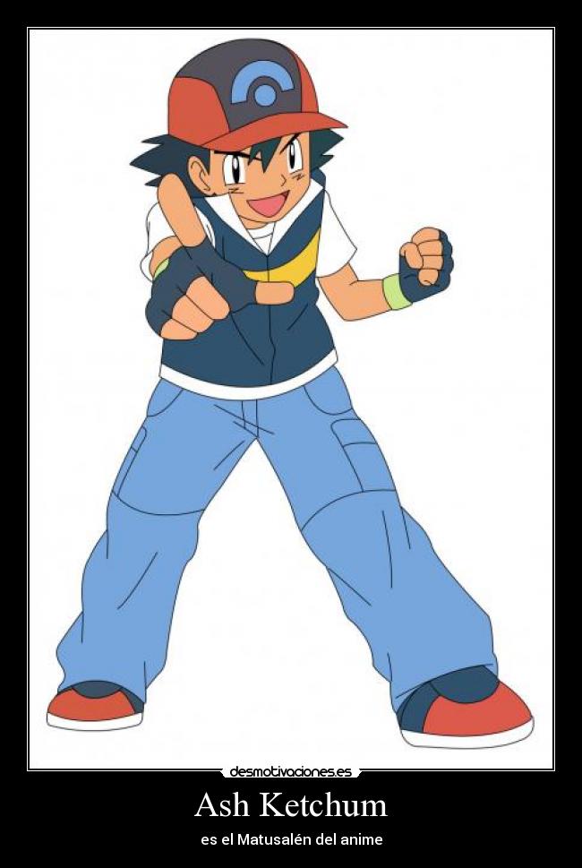 carteles ash ketchum ketchup ceniza pokemon pikachu desmotivaciones