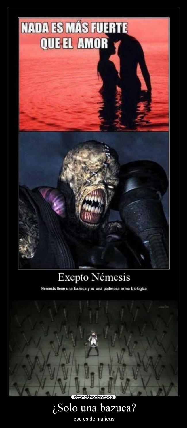 carteles clanfeurry anime shinigamisempai mahou shoujo madoka magica akemi homura nemesis resident evil bazuc desmotivaciones