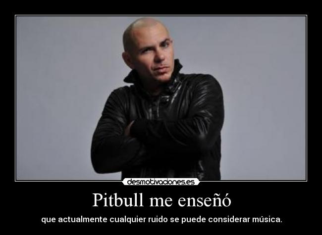 Pitbull me enseñó -