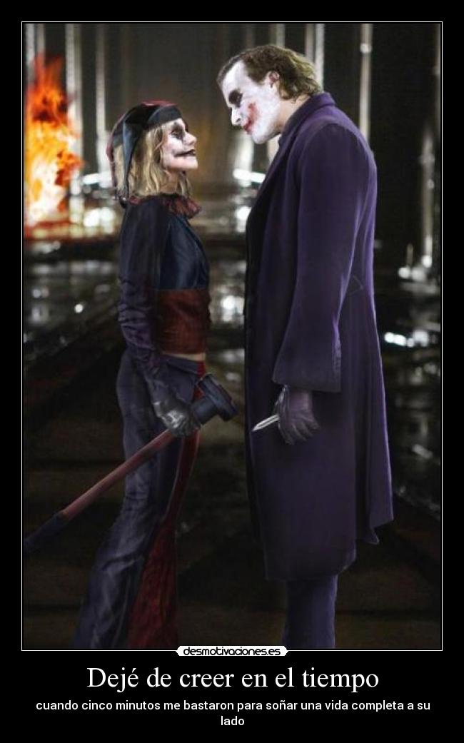 Dejé de creer en el tiempo -