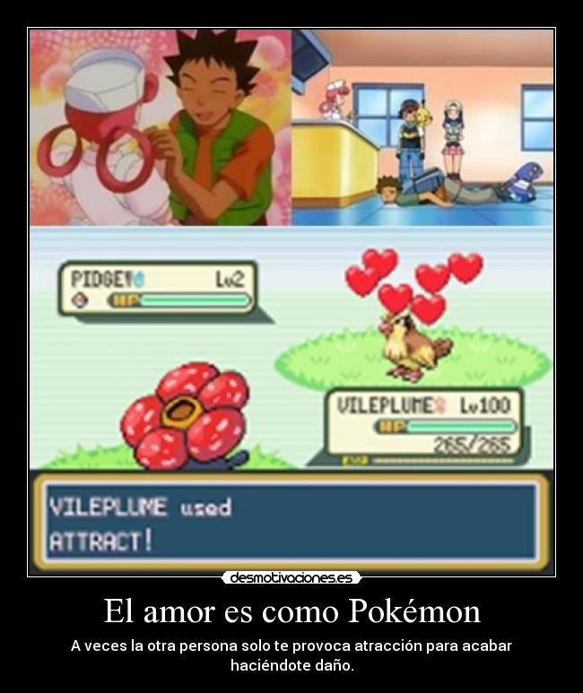 El amor es como Pokémon -