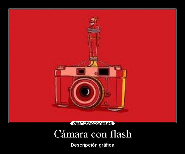 Cámara con flash - 