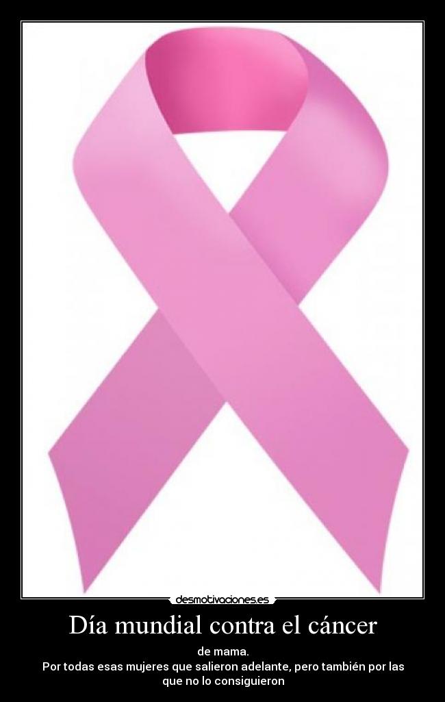 Día mundial contra el cáncer -