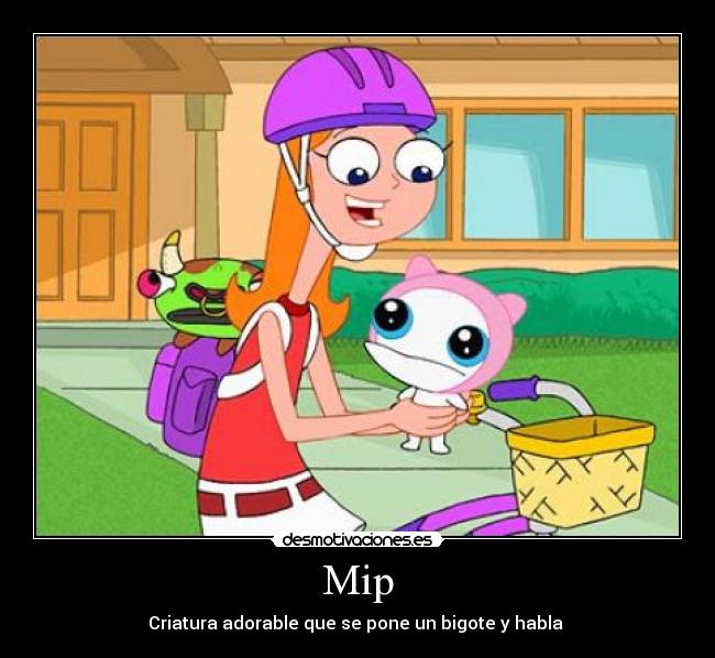 Mip - Criatura adorable que se pone un bigote y habla