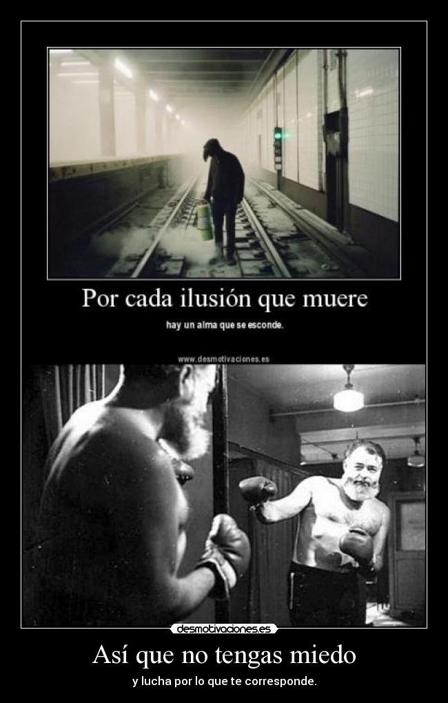 Así que no tengas miedo - 