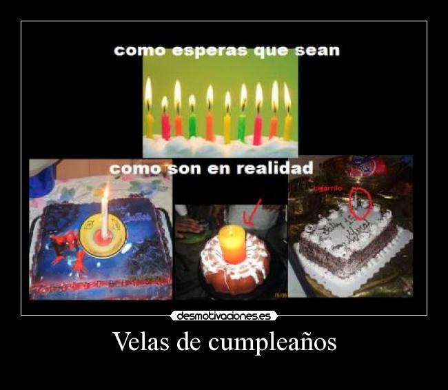 Velas de cumpleaños -