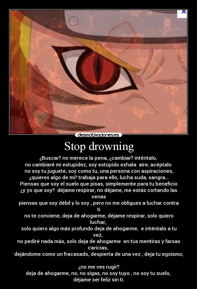 Stop drowning -