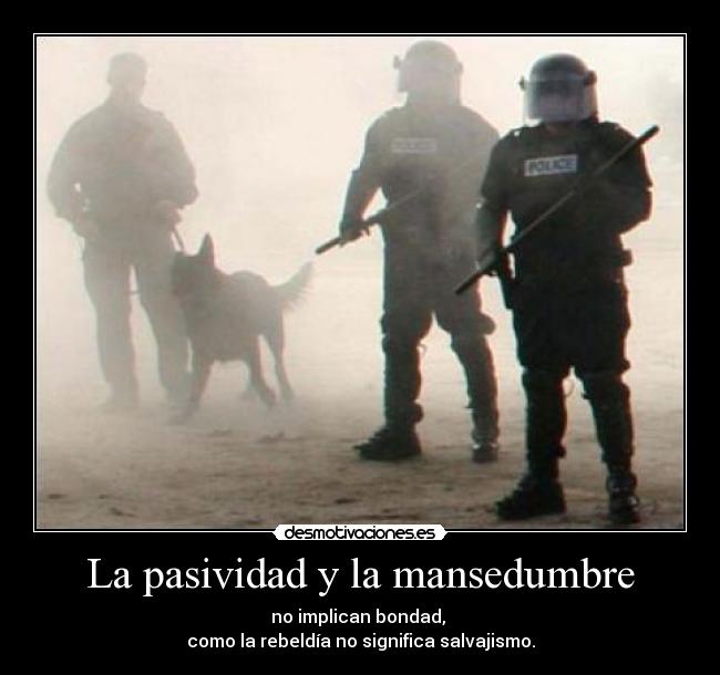 La pasividad y la mansedumbre - 
