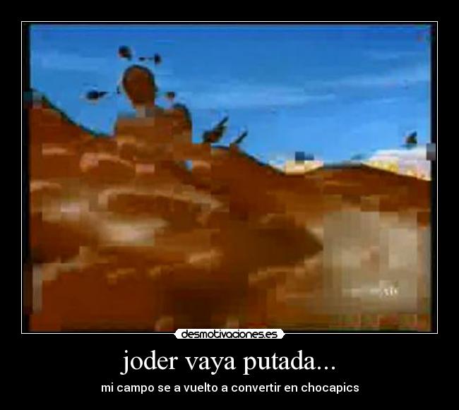 joder vaya putada... - mi campo se a vuelto a convertir en chocapics