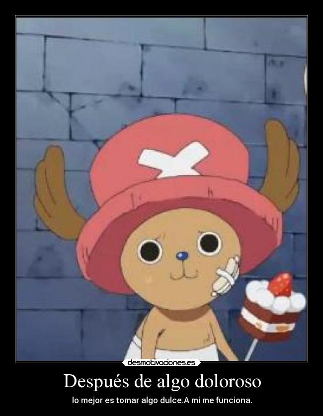 Después de algo doloroso -