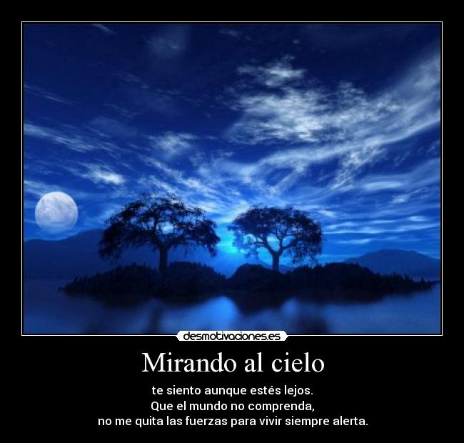 Mirando al cielo -