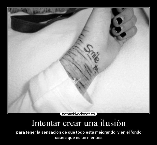Intentar crear una ilusión - 