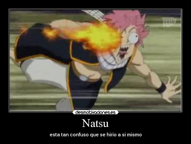 carteles clanfeurry anime shinigamisempai fairy tail natsu pokemon tan confuso que hirio mismo desmotivaciones