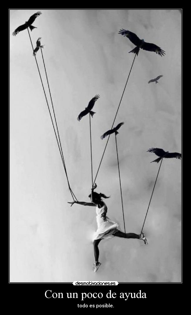 carteles ayuda imaginacion desmotivaciones