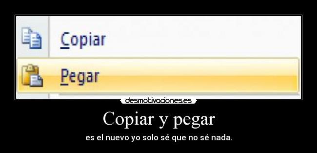 Copiar y pegar -