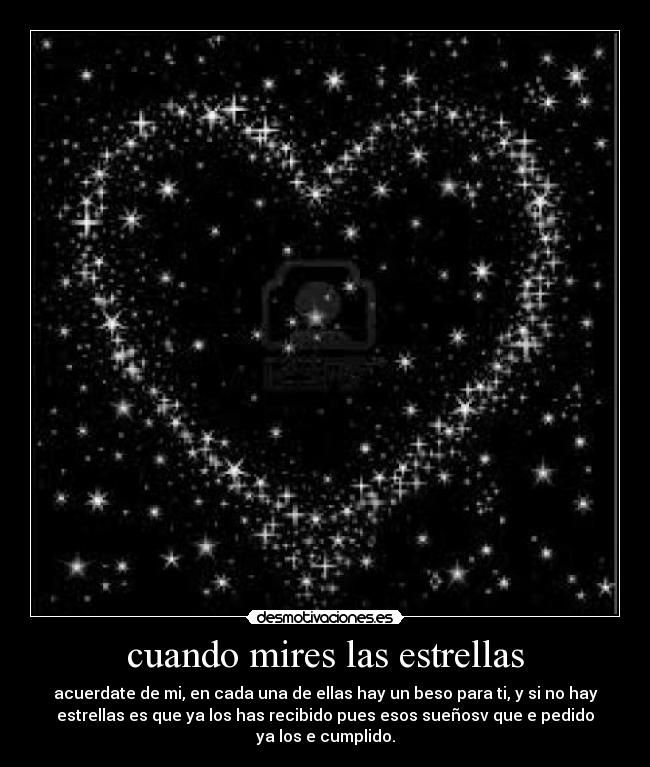cuando mires las estrellas -