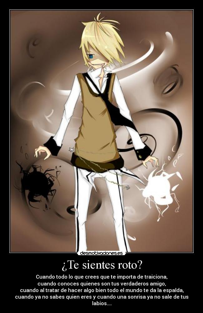 ¿Te sientes roto? -