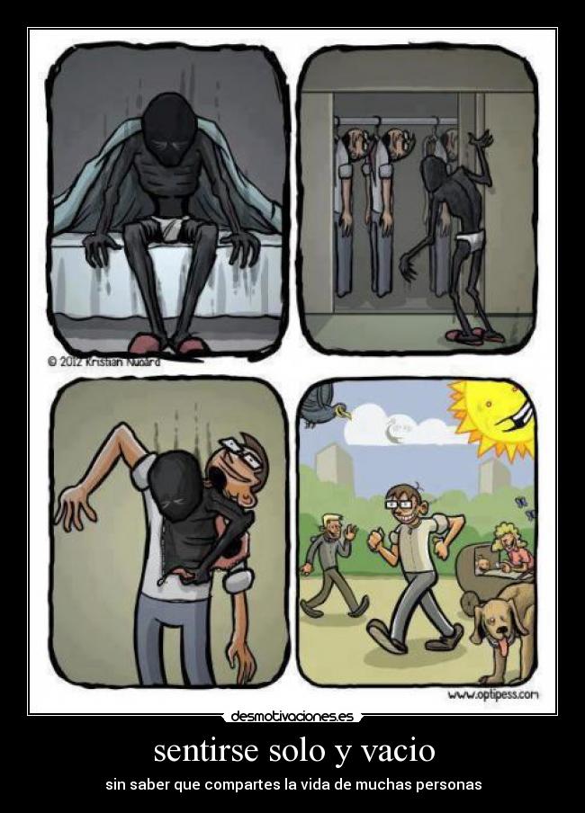 sentirse solo y vacio -