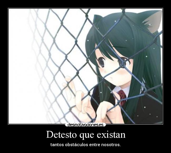carteles klanotaku raptorhunters harukaze kawaii muwigaraklan anime neko obstaculos nosotros desmotivaciones