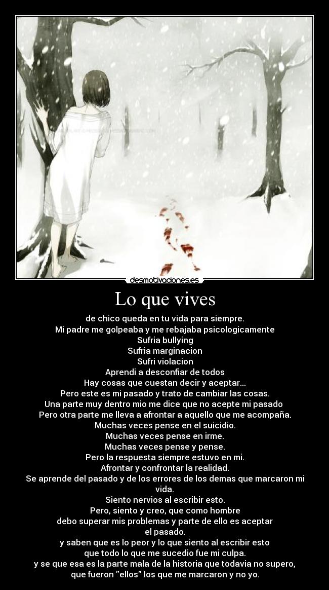 Lo que vives -