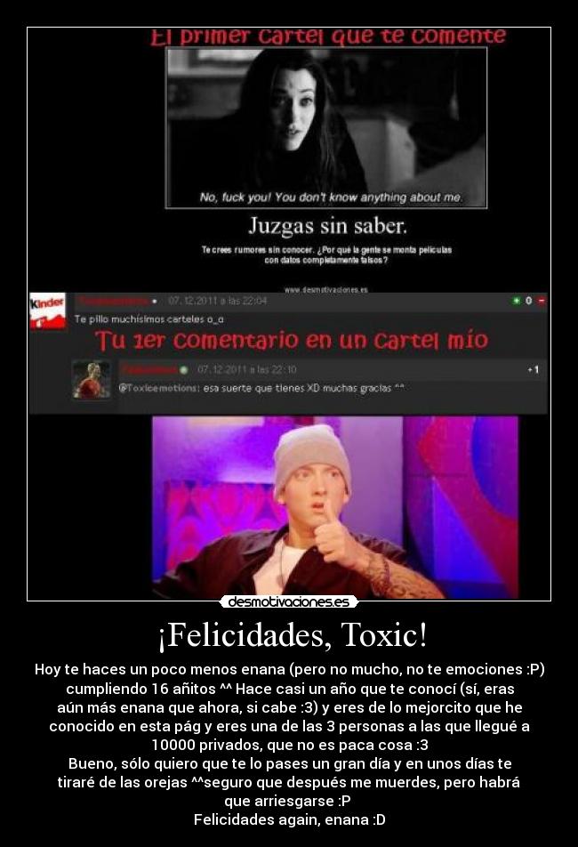 ¡Felicidades, Toxic! -