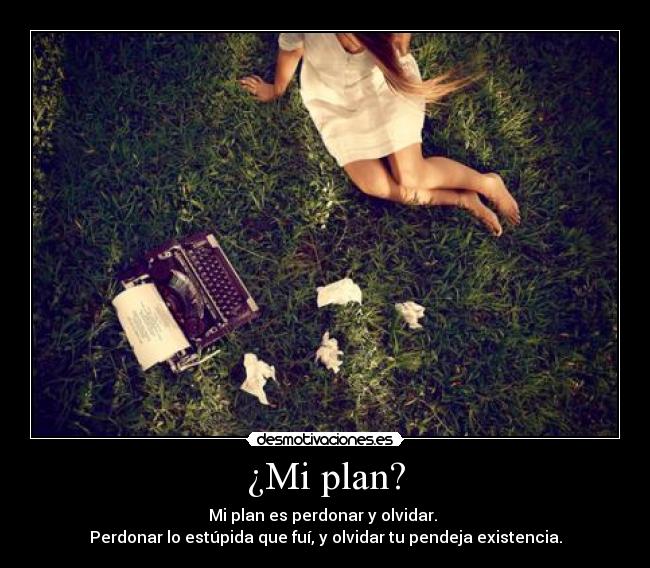 ¿Mi plan? -