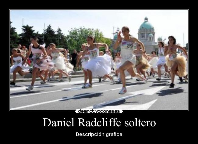 Daniel Radcliffe soltero - Descripción grafica