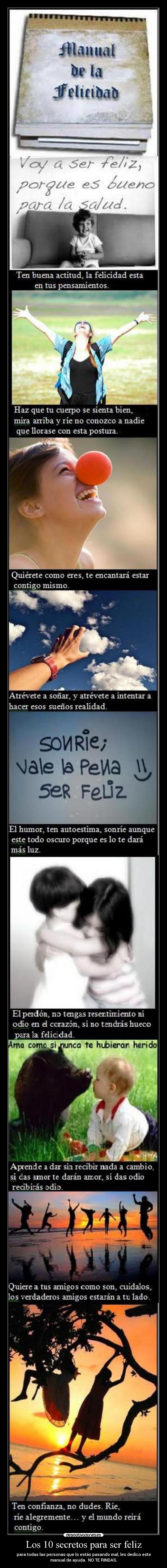 Los 10 secretos para ser feliz -