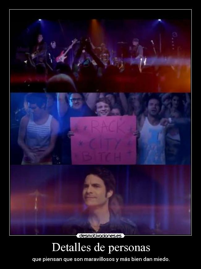 Detalles de personas - que piensan que son maravillosos y más bien dan miedo.