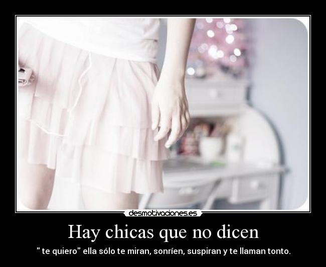 Hay chicas que no dicen -