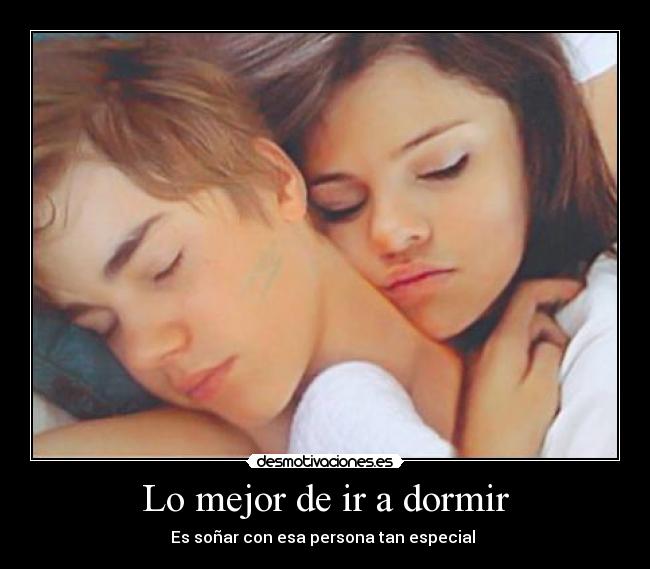 Lo mejor de ir a dormir -