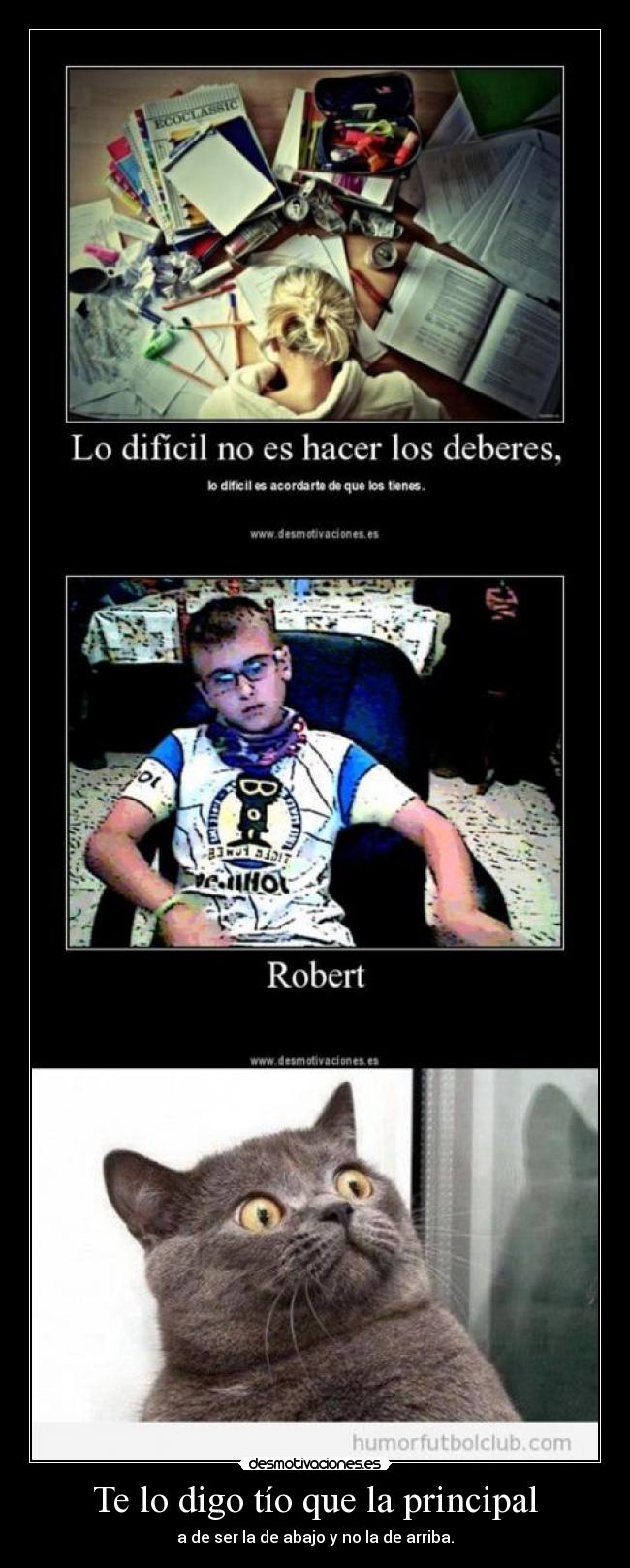 Te lo digo tío que la principal - a de ser la de abajo y no la de arriba.