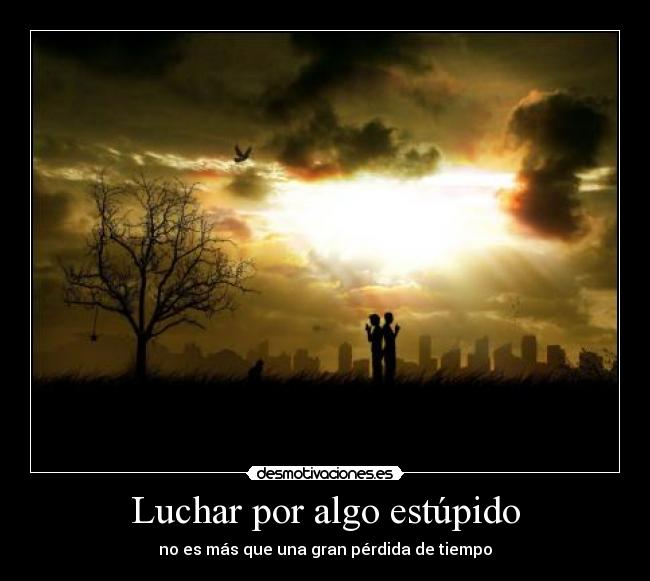carteles luchar algo estupido perder tiempo mas ely desmotivaciones